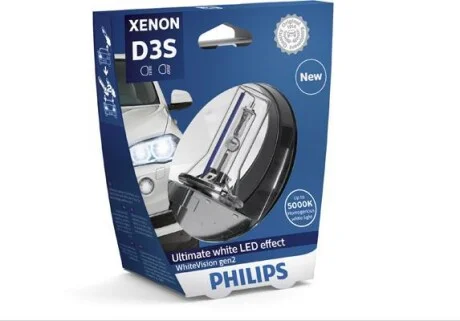 Лампа ксеноновая PK32d-5, D3S PHILIPS 42403WHV2S1