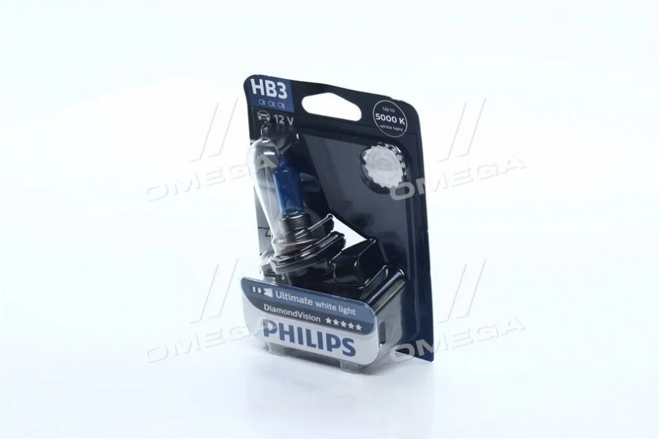 Лампа розжарювання HB3 12V 60W P20d Diamond Vision 5000K (blister 1шт) (вир-во Philips) PHILIPS 9005DVB1 (фото 1)