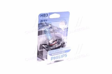 Лампа галогенная P20d, HB3 PHILIPS 9005WVUB1