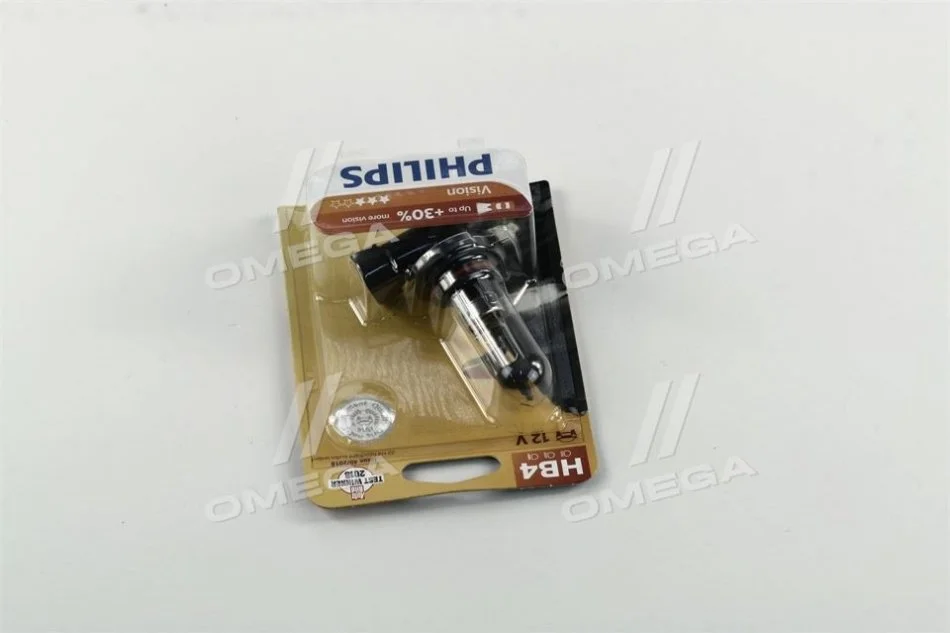 Лампа розжарювання HB4 12V 55W P22d Vision +30 1шт blister (вир-во Philips) PHILIPS 9006PRB1 (фото 1)