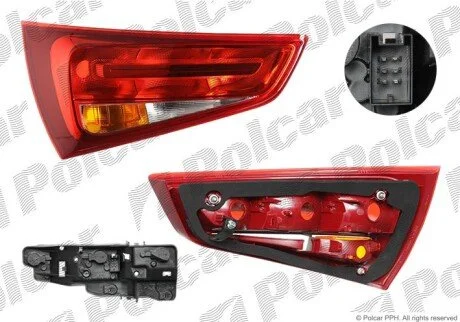 Фонарь задний слева Polcar 130087-H