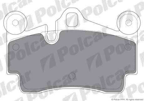 Тормозные колодки Polcar 13.0460-4976.2