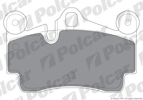 Гальмівні колодки задні Polcar 13.0460-4976.2