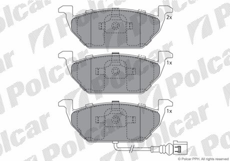 Тормозные колодки Polcar 13.0460-7117.2
