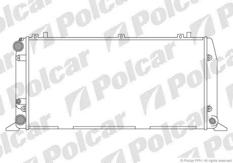 Радіатори охолодження Polcar 130808A3 (фото 1)