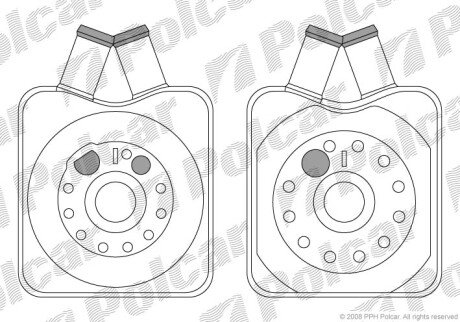 Радиаторы масла Polcar 1308L8-1