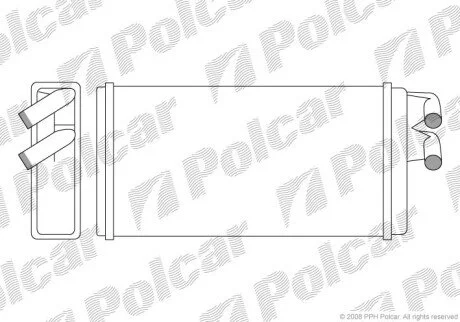 Радіатор обігрівача салону Polcar 1315N8-1