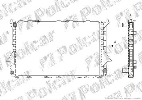 Радіатори охолодження Polcar 131608-4