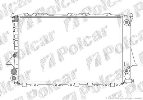 Радіатори охолодження Polcar 131608A5