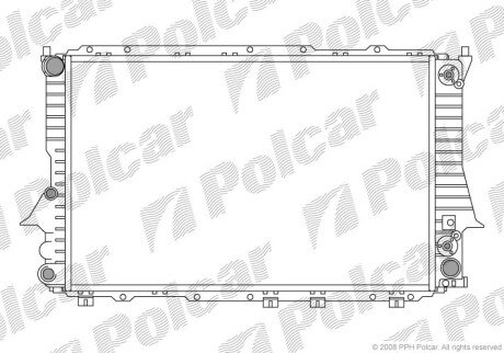 Радіатори охолодження Polcar 131608A8 (фото 1)