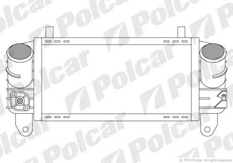 Радіатори повітря (Інтеркулери) Polcar 1322J8-1