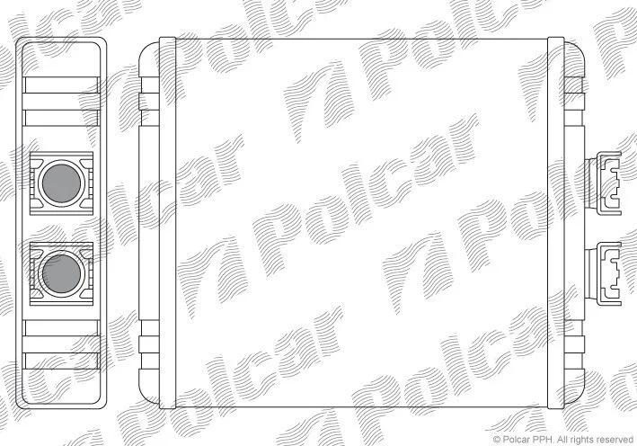 Радиатор отопителя салона Polcar 1322N8-1 (фото 1)