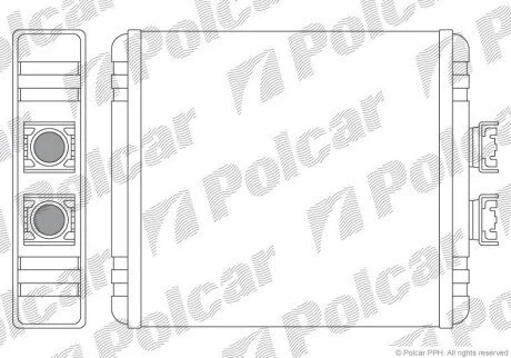 Радиатор отопителя салона Polcar 1322N8-1