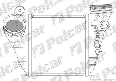 Радіатори повітря (Інтеркулери) Polcar 1323J8-2
