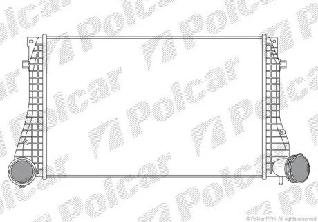 Радіатори повітря (Інтеркулери) Polcar 1323J8-6
