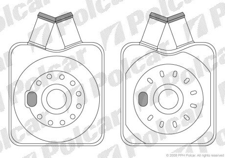 Радіатори масла Polcar 1323L8-1