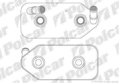 Радиаторы масла Polcar 1323L8-4