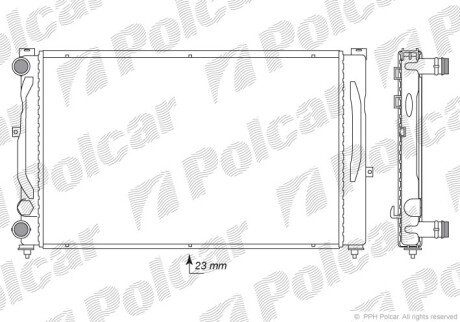 Радіатори охолодження Polcar 13240802