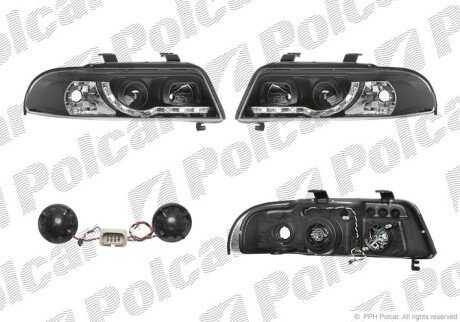 Фара основная правая, левая H1 Polcar 132509DE
