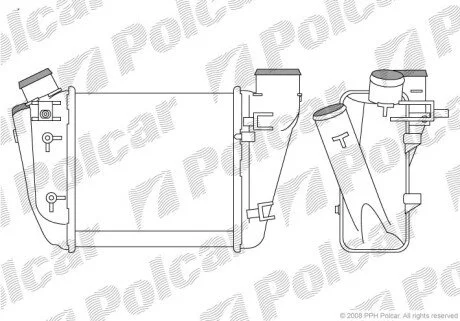 Радіатори повітря (Інтеркулери) Polcar 1325J83X