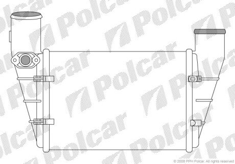 Радіатори повітря (Інтеркулери) Polcar 1325J87X