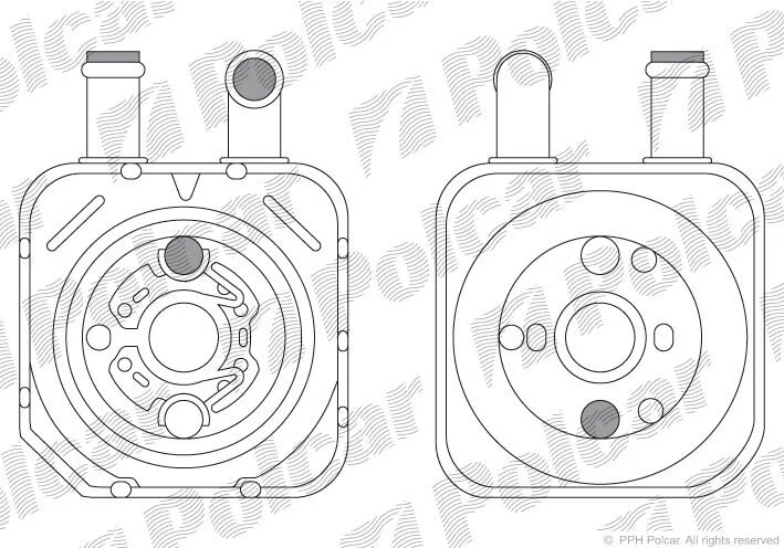 Радиаторы масла Polcar 1325L8-2 (фото 1)