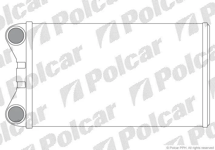 Радіатор обігрівача салону Polcar 1325N8-1 (фото 1)