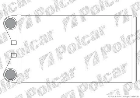 Радіатор обігрівача салону Polcar 1325N8-1
