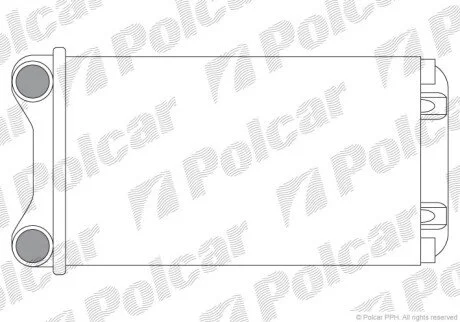 Радіатор обігрівача салону Polcar 1325N8A1