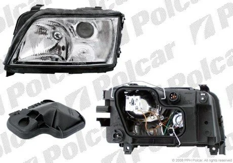 Фара основная правая H1, W5W Polcar 1326100E