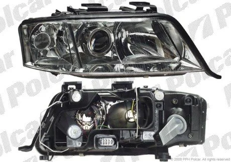 Фара основна права H1, H7, PY21W, W5W Polcar 1327102E