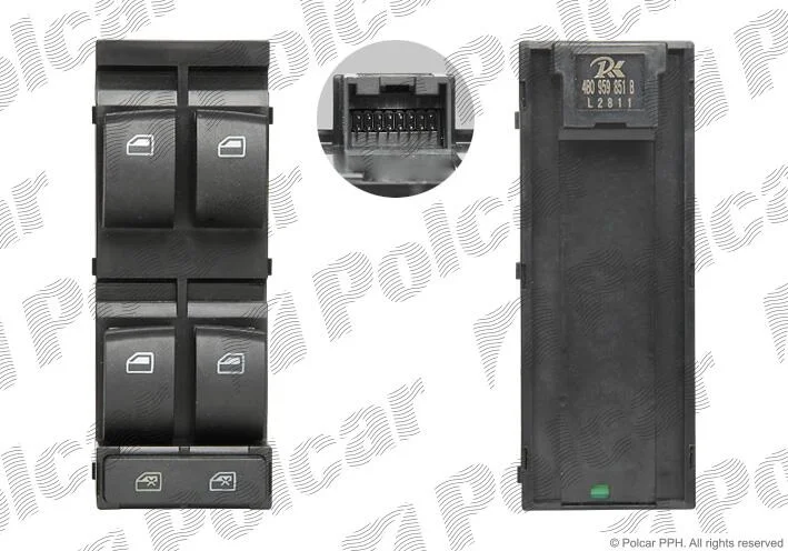 Блок управления стеклоподъемниками Polcar 1327P-70 (фото 1)