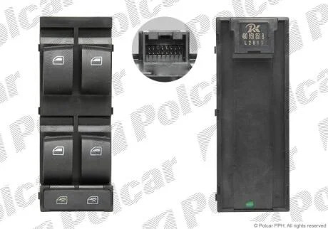 Блок управления стеклоподъемниками Polcar 1327P-70