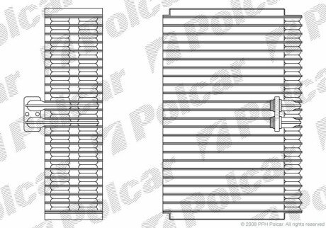 Випарник кондиціонера Polcar 1328P8-1