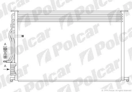 Радіатори кондиціонера Polcar 1329K8C1