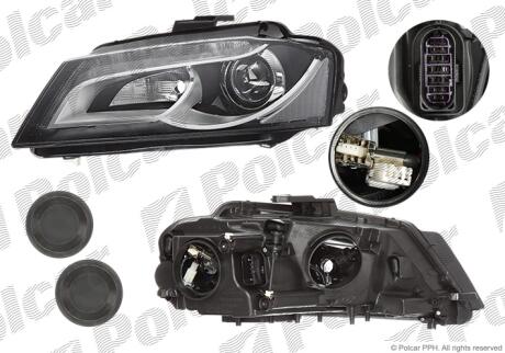 Фара основная левая D3S, PSY24W, W5W Polcar 1332091EUA