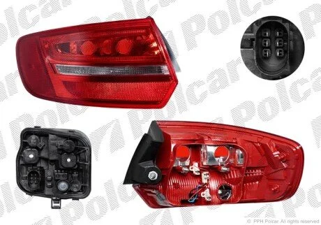 Фонарь задний слева наружный Polcar 1332871U