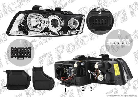 Фара основная Polcar 1334091E