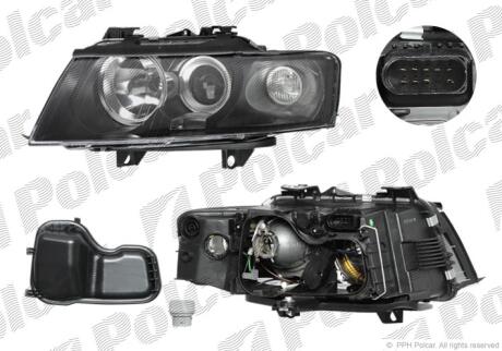 Фара основная левая H7, H9 Polcar 1334096E