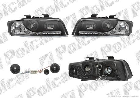 Фара основная правая, левая H1 Polcar 133409FE