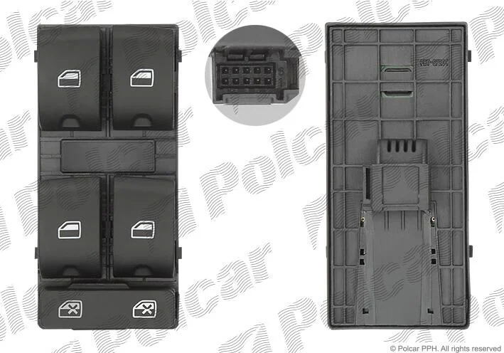 Блок кнопок склопідіймача Polcar 1334P-70 (фото 1)