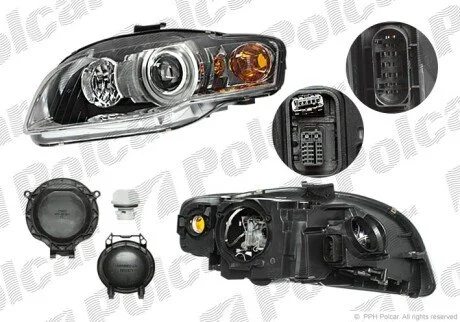 Фара основная левая D1S, P21W Polcar 1335092E