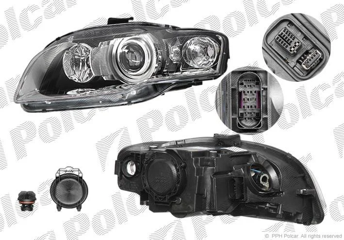 Фара основная левая D1S, P21W Polcar 1335098E (фото 1)