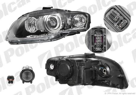 Фара основная левая D1S, P21W Polcar 1335098E