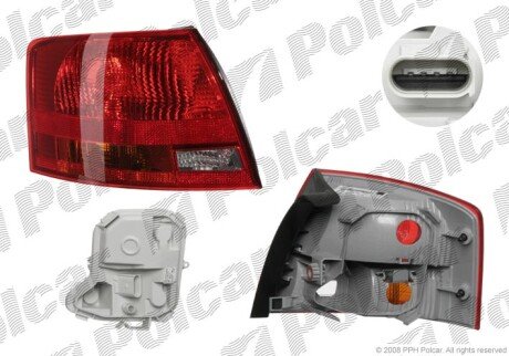 Фонарь задний Polcar 1335874E