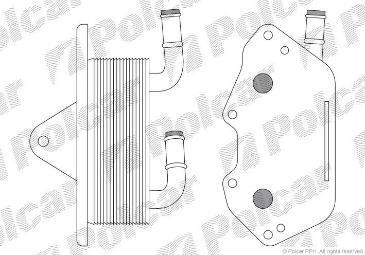 Радіатори масла Polcar 1335L8-1 (фото 1)
