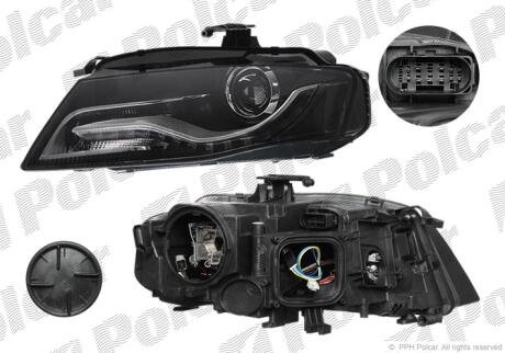 Фара основная правая D3S, LED Polcar 1337101EUA1