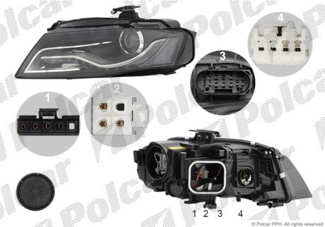 Фара основная Polcar 1337103E