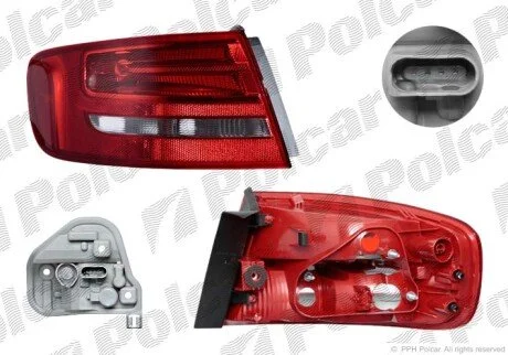 Ліхтар задній ліворуч зовнішній Polcar 1337871S