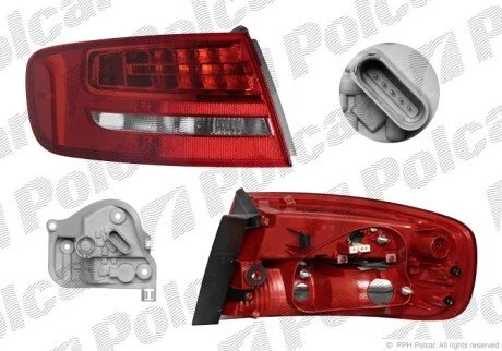 Ліхтар задній ліворуч зовнішній Polcar 1337873U